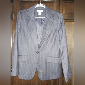 Women's blazer, Grey pin stripes, size 10. Judith Hart